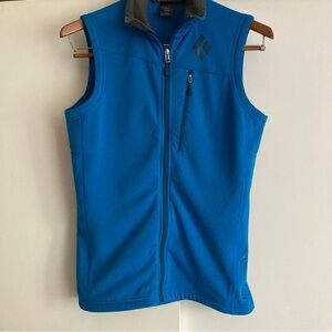 Black Diamond CoEfficient Blue Lightweight Zip Vest w Polartech, Sz M